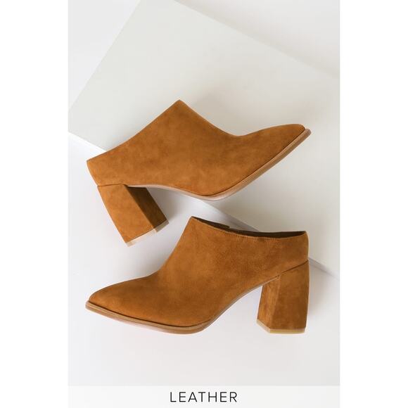 Sbicca Morrow Whiskey Suede Leather Pointed-Toe Mules Sz 6 Womens Shoe MSRP $130 - Picture 4 of 5